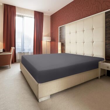 Комплект з 6 простирадл на резинці Utopia Bedding 90x200 см, сірі, мікрофібра, глибока кишеня 35 см
