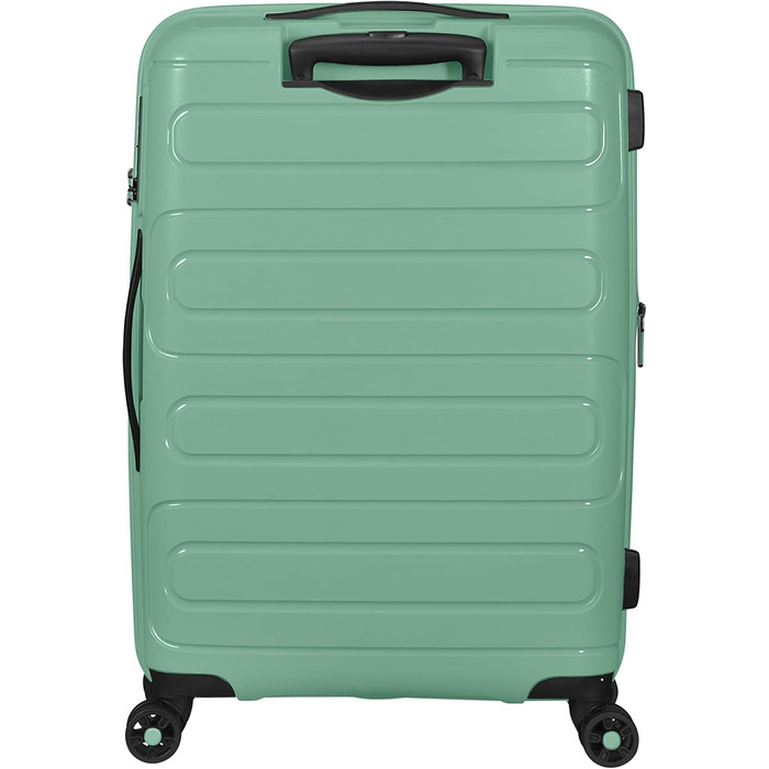 Валіза American Tourister Sunside Spinner 55 см, 35 л, чорна, розширювана, поліпропіленова, на колесах, для подорожей