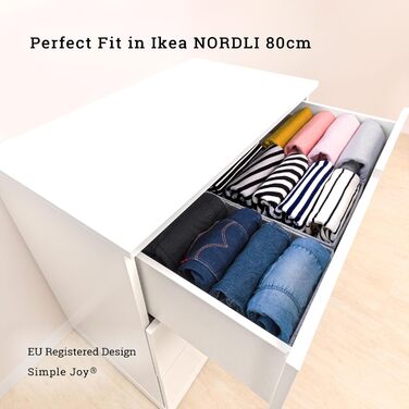 Оригінальний органайзер для комода IKEA NORDLI, 5 шт, міцне дно, система для організації шухляд: для пелюшок, дитячого одягу, шкарпеток, білизни