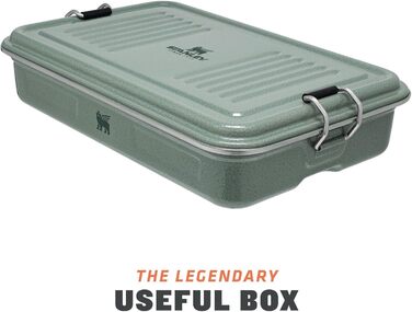 Ланчбокс Stanley Useful Classic Box 1,2 л з нержавіючої сталі, герметичний, BPA-free, підходить для посудомийної машини, стійкий до ударів, зелений Hammertone