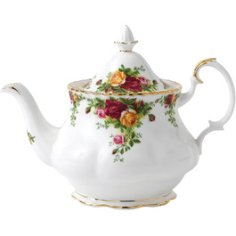 Чайник Royal Albert Old Country Roses 1,2 л, білий з квітковим принтом
