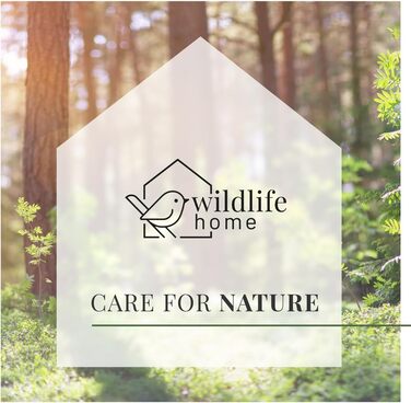 Дерев'яний будиночок для птахів WILDLIFE HOME Amsel, напіввідкритий, масивне дерево, для дроздів, малинівок, напівпечерних птахів, нефарбований, для підвішування, стійкий до погодних умов