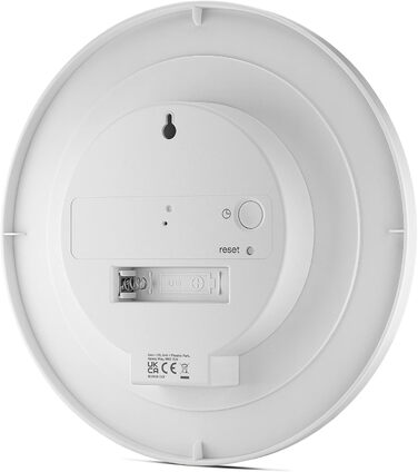 Настінний годинник Braun BC06W-DCF, радіокерований, тиха робота, 20 см, білий, класичний стиль, центральноєвропейський час