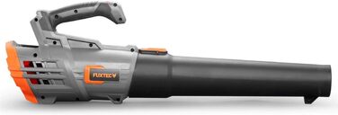 Акумуляторний повітродув FUXTEC 20V FX-E1LB20 з 2 акумуляторами Li-Ion 2Ah та зарядною станцією 2,4A, для саду, доріжок і подвір'я, тиха робота, швидкість до 38 м/с