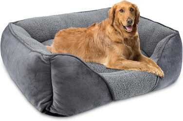 Ліжко для собак FURTIME XXL, м'яке, антистрес, для середніх і великих порід, знімний чохол, не ковзає, 106x80x23 см