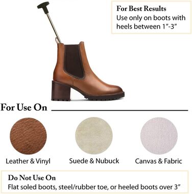 Професійний розтяжувач для високих підборів FootFitter Premium, 2,5–7,6 см – найкращий вибір для чобіт на підборах