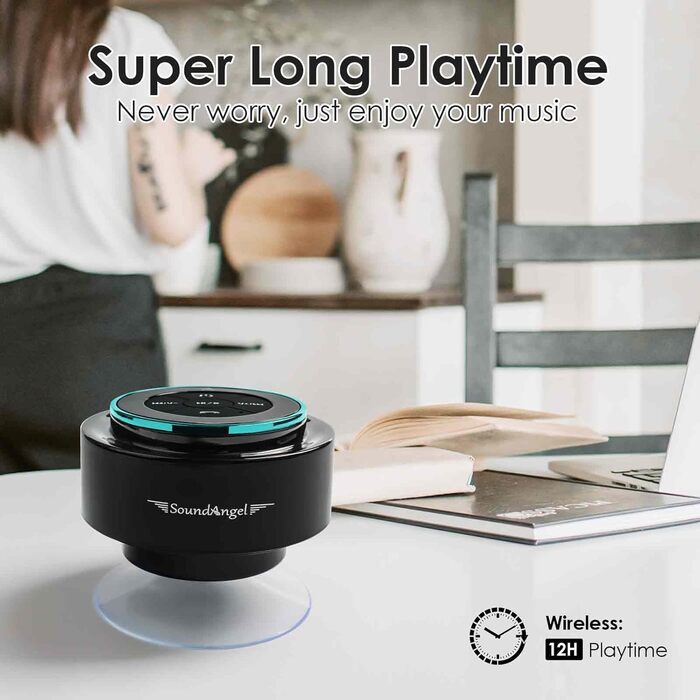 Портативна Bluetooth колонка Xleader для душу, водонепроникна з присоскою, бездротовий динамік для ванної кімнати, музична колонка для дітей, чоловіків і жінок, ідеальний подарунок