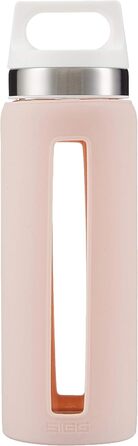 SIGG Dream пляшка для води 0.65 л, скляна, термостійка, з силіконовим чохлом, герметична, без шкідливих речовин, рожевий