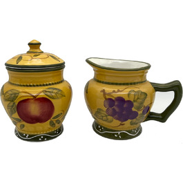 Делюкс набір цукорниця та молочник Tuscan Collection, ручний розпис ACK
