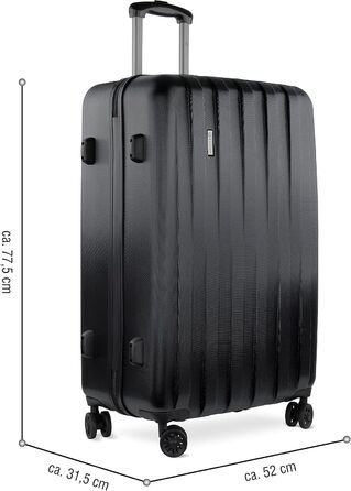 Жорсткий валізу Bugatti Lima 58x38x23,5 см, 33,8 л, 4 колеса, бронза, з TSA-замком, набір