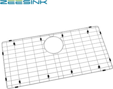 Захисна решітка для мийки Zeesink 60x34 см, кухонна решітка для захисту дна, підставка під посуд, для кухонної мийки