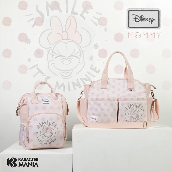 Сумка для мами на коляску Minnie Maus, лососева, для дітей