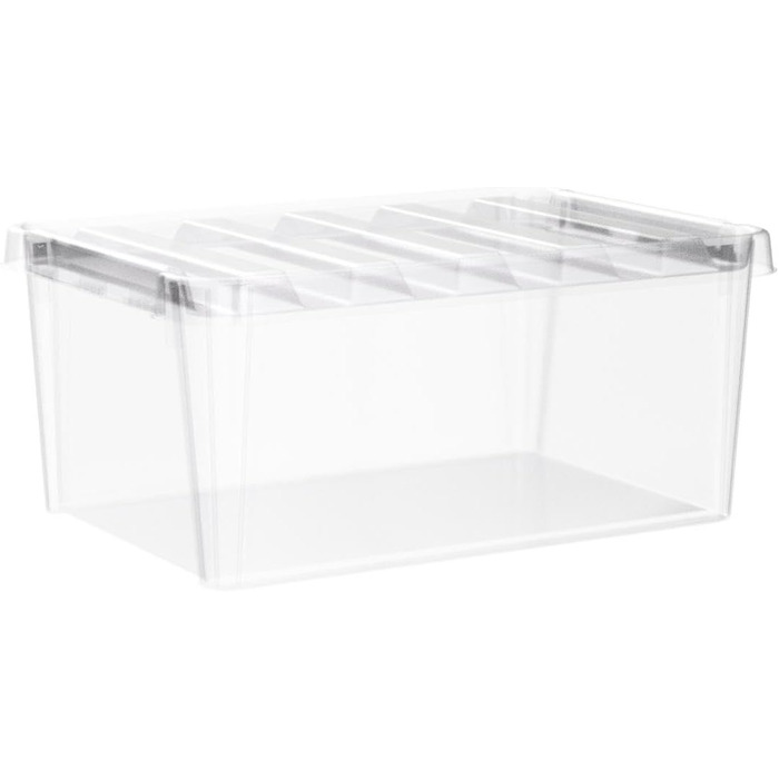 SmartStore Набір з 10 контейнерів з кришкою Classic 8 л (40x30x11 см), харчовий пластик, стійкі до штабелювання, зміцнені кути, 10 років гарантії