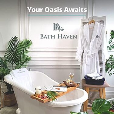 Подушка для ванни Bath Haven – люксова подушка для шиї, швидковисихаюча, для ванни, машинне прання, з мішком для прання та сумкою для подорожей, біла