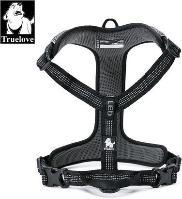 TRUE LOVE шлея для собак Outdoor Adventure II, світловідбиваюча, 2 точки кріплення повідця, сумісна з повідцем і нашийником, TLH6071