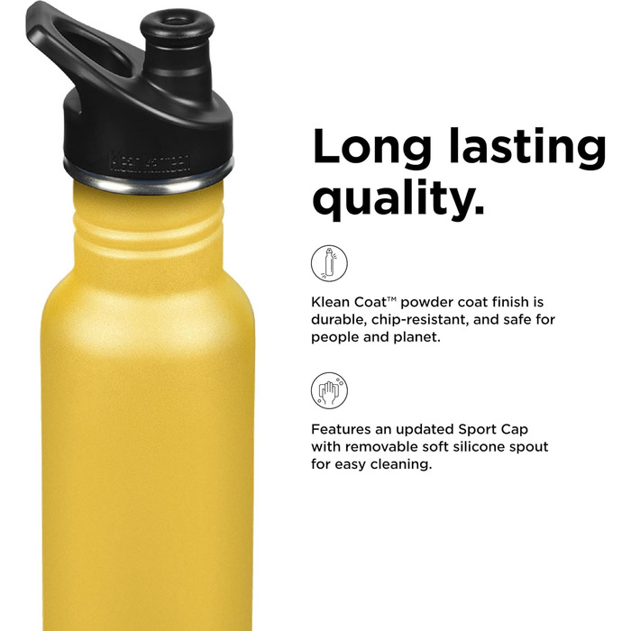 Пляшка для води Klean Kanteen Classic Narrow 532 мл, стара золота, з нержавіючої сталі