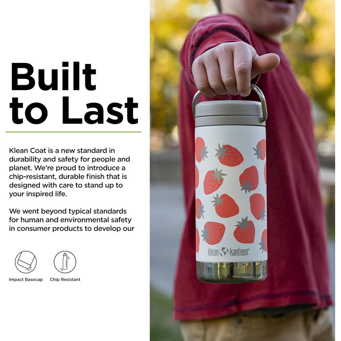 Термос Klean Kanteen TKWide 340 мл з кришкою, різнокольоровий