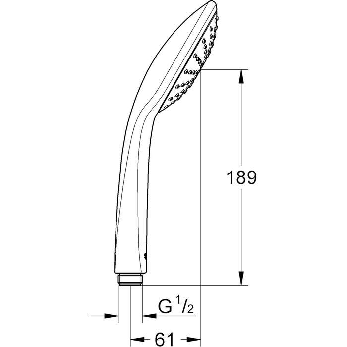 Ручний душ Grohe Vitalio Comfort 100 з 4 режимами, модель 26094000
