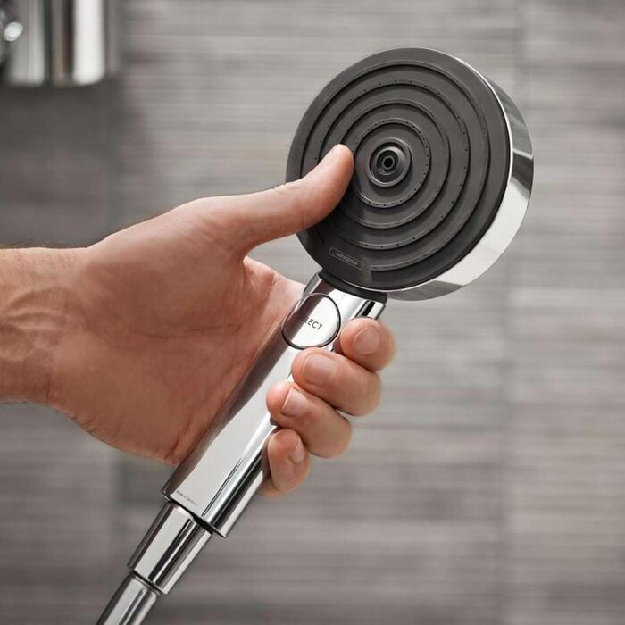 Душовий набір hansgrohe Pulsify Select S, матовий білий, водозберігаюча ручна лійка з 3 режимами, шланг 0,65 м, тримач, хром