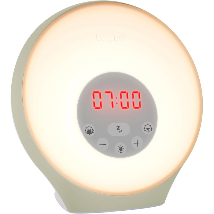 Світловий будильник Lumie Sunrise з ефектом сходу та заходу сонця, звуками та атмосферним підсвічуванням