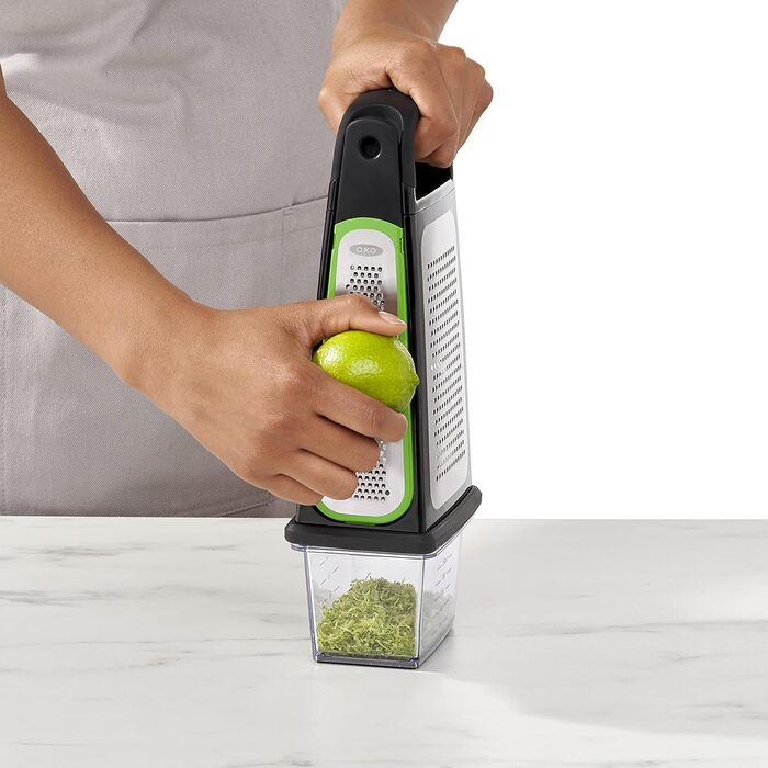 Терка квадратна OXO Good Grips з насадкою для цедри, нержавіюча сталь