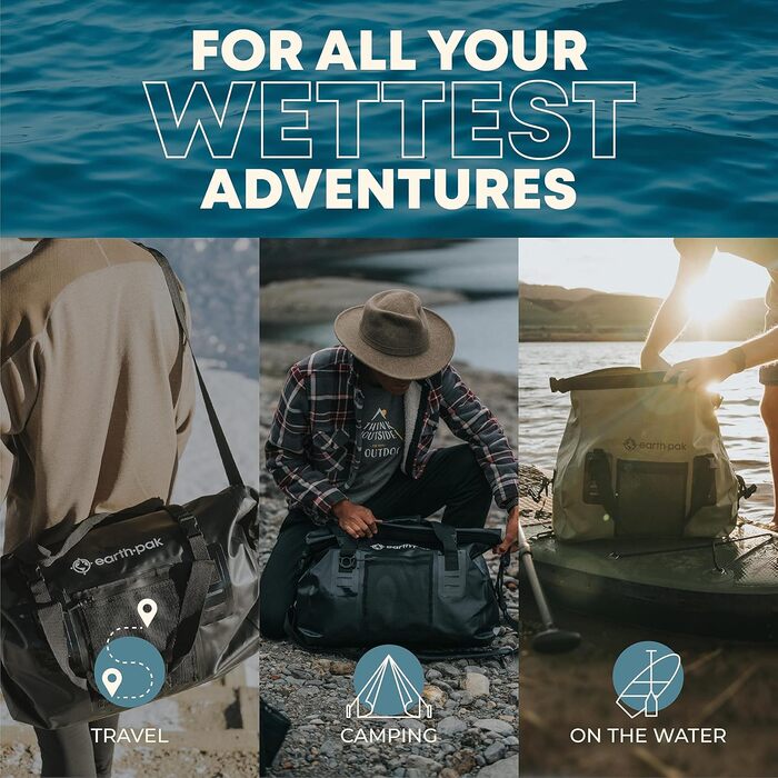 Водонепроникна дорожня сумка Duffel 50/70 л — ідеальна для подорожей, спорту, експедицій, вітрильного спорту, преміум-якість