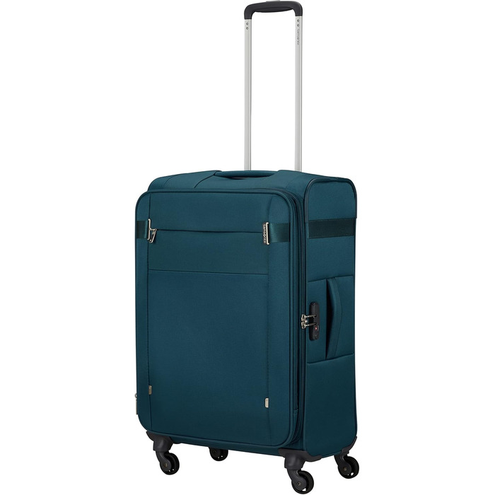Валіза Samsonite Citybeat Spinner S (синя, Petrol Blue), валіза Samsonite Citybeat Spinner M EXP (66 см, 67/73 л, розширювана)