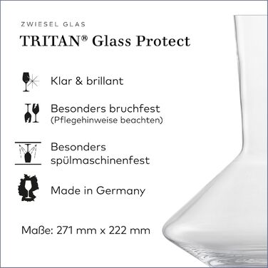 Декантер для червоного вина Zwiesel Glass Pure, Drop Protect, Tritan