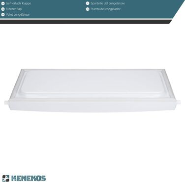 Дверцята морозильної камери сумісні з Bauknecht, Whirlpool, Indesit C00374091, аналог 481241619514, 481241619711, запчастина для холодильника з вбудованою морозилкою