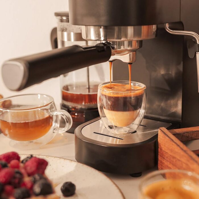 Кавоварка Cecotec Cafelizzia 790 Steel Pro, 1350 Вт, манометр, Thermoblock, 20 бар, автоматичний режим, капучинатор, 1,2 л, чорна