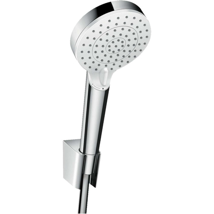 Hansgrohe Crometta набір тримача душу з лійкою, 1,6 м, 2 режими, водозбереження, білий/хром
