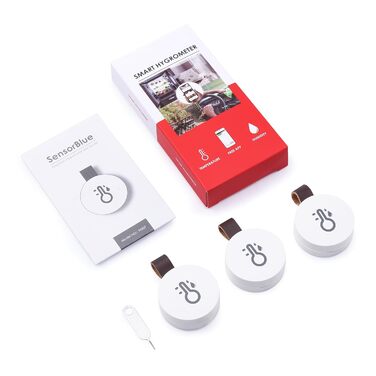 Brifit Bluetooth термометр-гігрометр, цифровий, з додатком та зберіганням даних, сенсор температури і вологості для дому, офісу, теплиці, винного льоху, 3 шт.