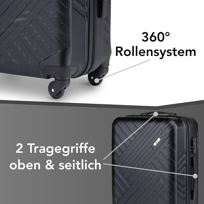 Жорсткий валізний чемодан Xonic Design Boardcase 55x35x20 см, з кодовим замком і 360° колесами, ручна поклажа, неоново-рожевий, преміум-якість