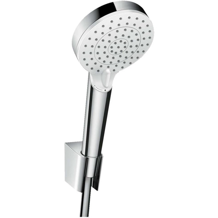 Душовий набір hansgrohe Crometta: лійка, шланг 1,25 м, тримач, білий/хром, 2 режими, 26691400