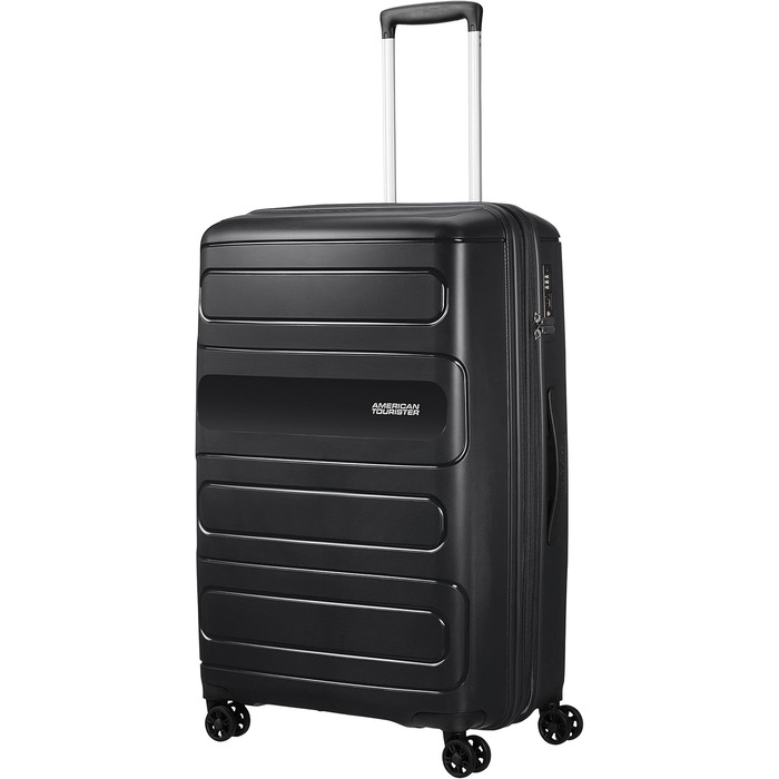 Валіза American Tourister Sunside Spinner L 77 см, розширювана, чорна, 118 л