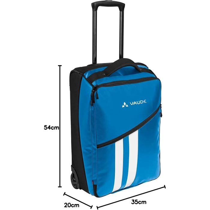 Дорожня валіза-тролей VAUDE Rotuma 35, 35 л, блакитна