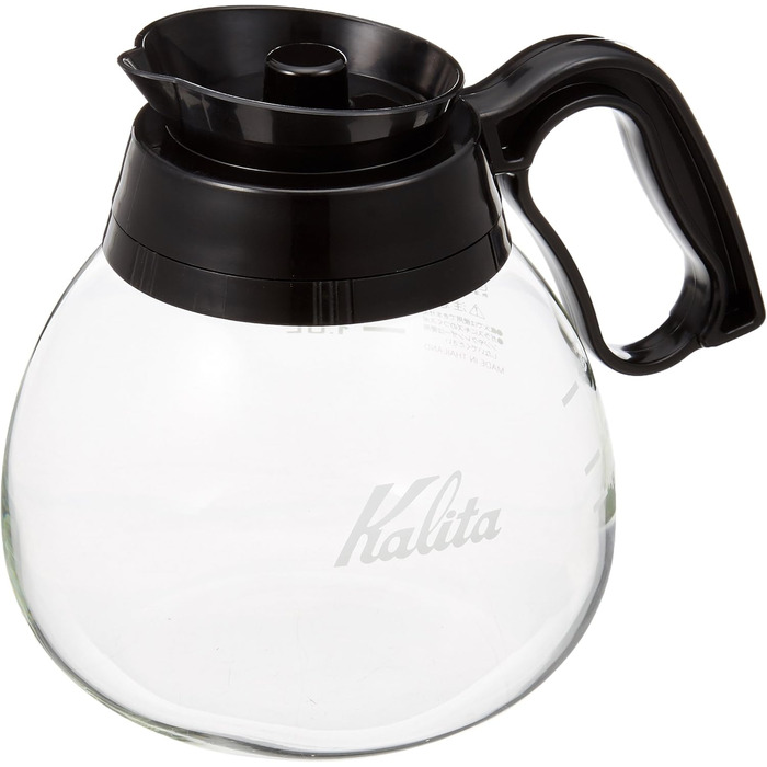 Декантер Kalita 1.8 л чорний, скло, Японія – кавовий графин