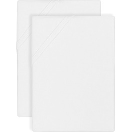 Простирадло бавовняне biberna 150x250 см, біле, 2 шт.