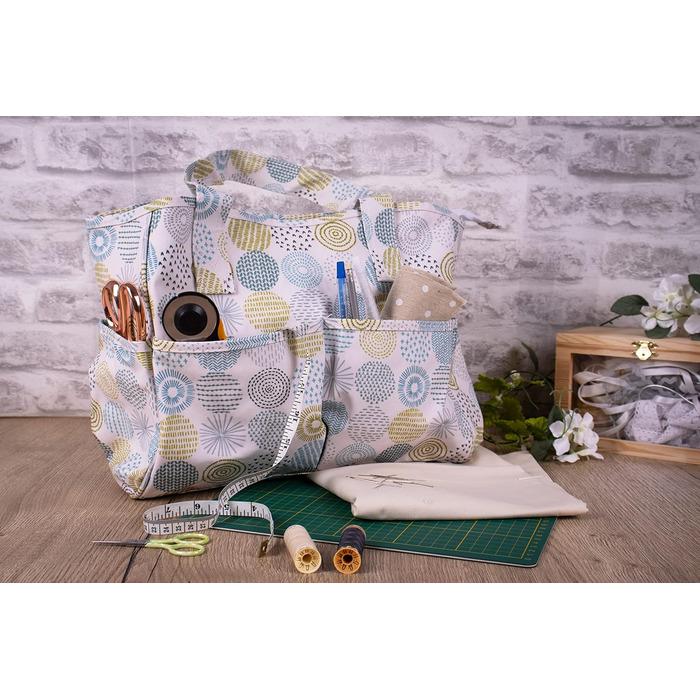 Творча сумка для рукоділля Hobby Gift, бавовна, 13x36x31 см