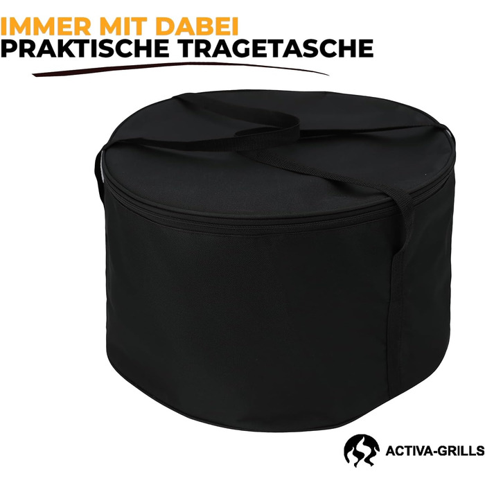 Портативний вугільний гриль ACTIVA Airbroil Premium Mini для барбекю, мобільний та компактний, з сумкою