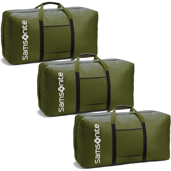 Сумка-мiшок Samsonite Tote-A-Ton 82,5 см, набір 3 шт, зелена (Army Green) – дорожня, міцна, для подорожей