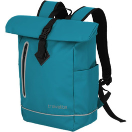 Водонепроникний рюкзак Travelite Rolltop 19 л для велосипеда та міста з відбивачами, синій