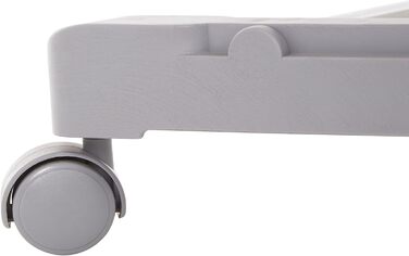 Преміум вішак для одягу на колесах Premier Housewares, хром, пластик, сірий, 43x80x152 см