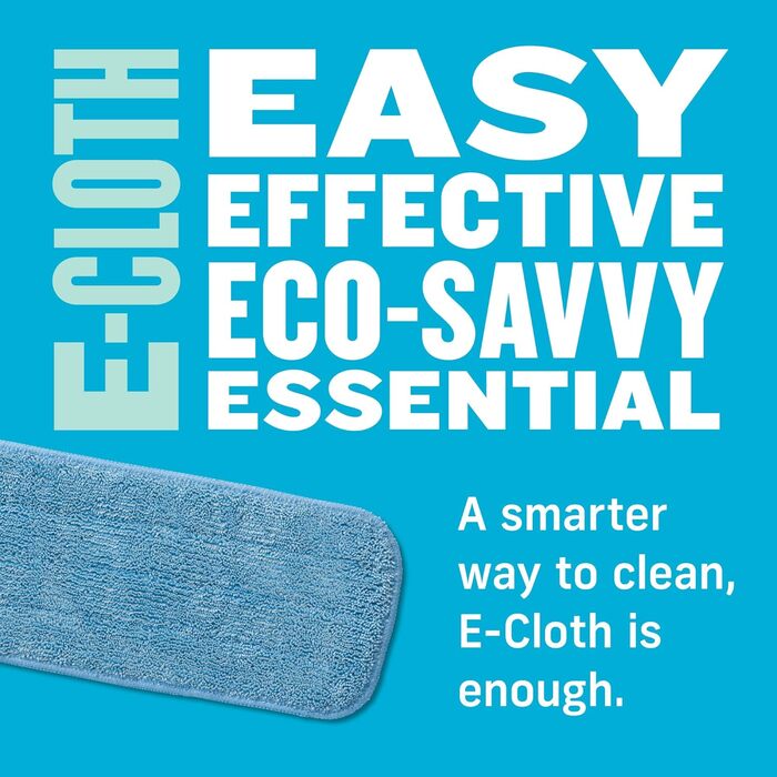 Насадка для мопа E-Cloth Deep Clean, мікрофібра, змінна, для вологого прибирання твердих підлог: паркет, ламінат, плитка, камінь, багаторазова, 4 шт.