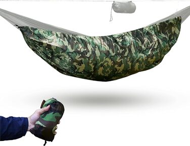 Onewind Преміум захист для гамаку Underquilt, чохол для одинарного та подвійного гамаку, міцна захисна накидка Double Skin для зимового кемпінгу, туризму та подорожей, колір OD Green (камуфляж)