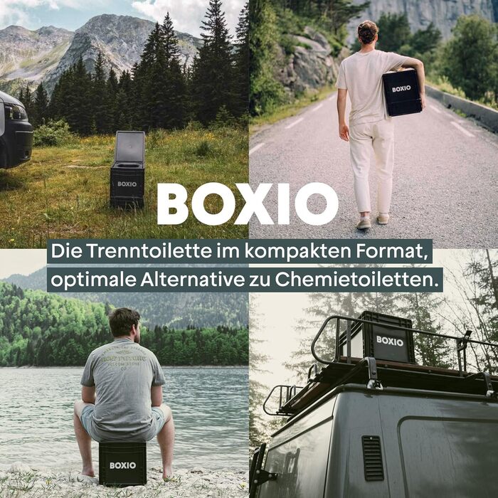 Пластикова коробка BOXIO SOLO з кришкою, 40x30x28 см, євроконтейнер для зберігання і транспортування, для кемпінгу, човна, гаража чи саду, штабельована з іншими євробоксами