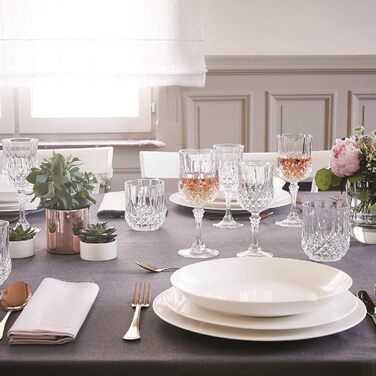 Келихи для вина Cristal d'Arques Paris Longchamp 170 мл, 6 шт, із Кварксу, підвищена міцність, прозорість та блиск, посилена упаковка