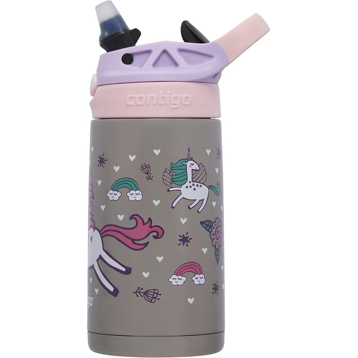 Дитяча пляшка для води Contigo Easy Clean Autospout з трубочкою, 420 мл, BPA-free, герметична, для школи, садка та спорту
