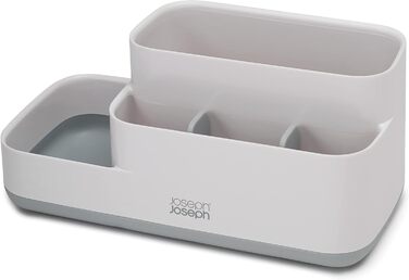 Органайзер для ванної Joseph Joseph EasyStore, матовий сірий/білий, для зберігання аксесуарів у ванну кімнату