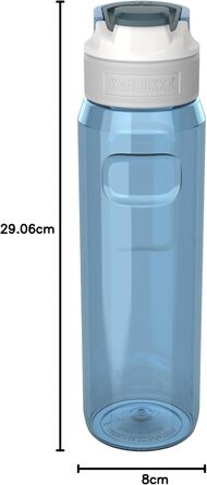 Пляшка для води Kambukka ELTON 500/750/1000 мл – ударостійка, не вбирає запахи, не пропускає бруд, з мірною шкалою, можна мити в посудомийній машині
